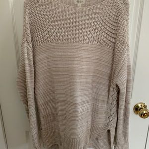 style & co tan sweater